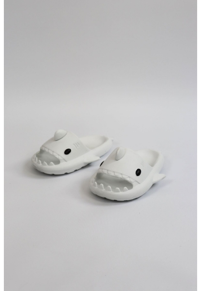   WG500 Köpekbalığı Beyaz Unisex Tam Ortopedik Terlik Shark Slides